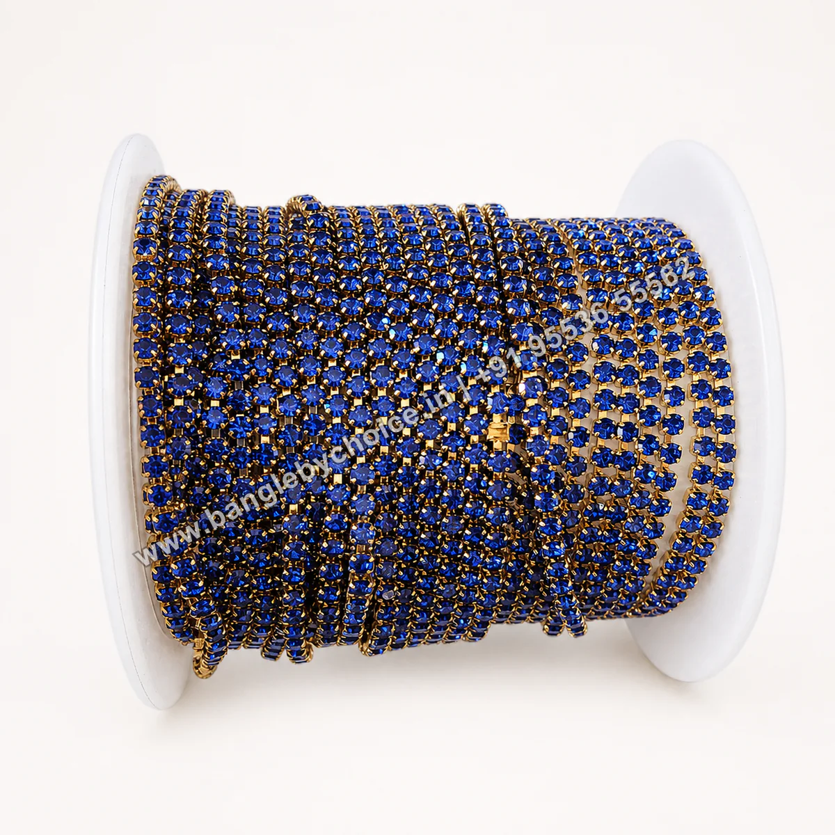 Dark Blue Colour Stone Chain premium product photo with diagonal Bangle By Choice watermark